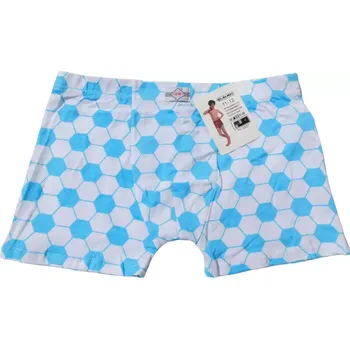 Chlapecké spodní prádlo Chlapecké boxerky Elevek 4021 bílo-tyrkysové