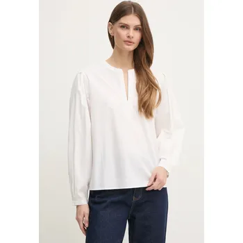 Dámská mikina Bavlněná halenka Tommy Hilfiger WW0WW44059 bílá 00X, vel. 38