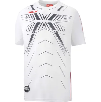 Saller X.72 Tréninkové triko BARVA: 436 bílá-šedá-červená, Velikost: XXXL Lehké a prodyšné tréninkové tričko