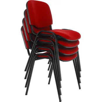 Jednací židle Max-i Konferenční - jednací židle stohovatelná ARISE červená