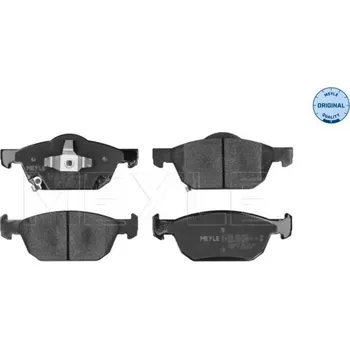 Brzdový systém Sada brzdových destiček, kotoučová brzda MEYLE 025 258 0417