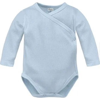 PINOKIO Body zavinovací žebrované Lovely Day BabyBlue - 50