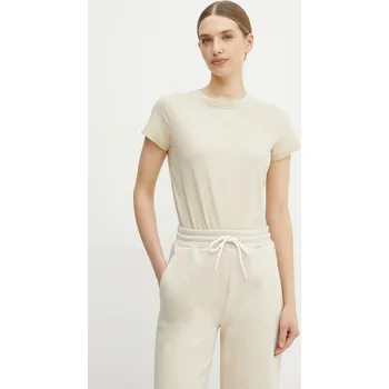 Bavlněné tričko BOSS Orange 50541343 béžová 80X, vel. M