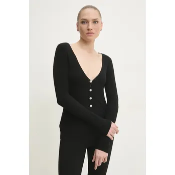 Dámský svetr Kardigan Answear.LAB dámský, černá barva, lehký CBCR3450.IKK 99X, vel. S/M