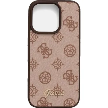 Pouzdro na mobilní telefon Obal na telefon Guess iPhone 16 Pro 6.3 GUHMP16LPGPYSW hnědá 88X, vel. ONE SIZE