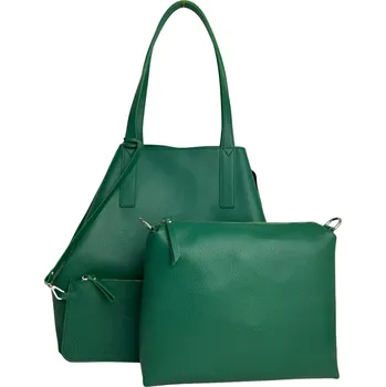 Kožená kabelka 3v1 Calais dolaro Barva: Zelená