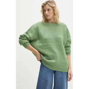 Dámský svetr Vlněný svetr Answear.LAB zelená barva yn2252.ilk 77X, vel. S/M