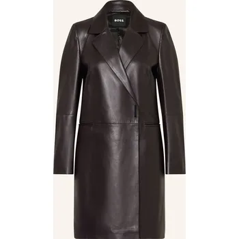 Dámský kabát Boss Dámský Kožený Kabát Sonnet, tmavě fialová, 40
