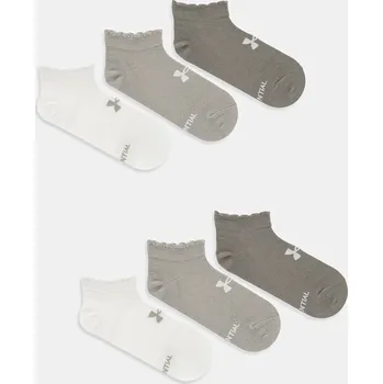 Pánské ponožky Ponožky Under Armour Essential 6-pack 1386239 zelená 91X, vel. M