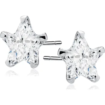 Náušnice Stříbrné náušnice STAR 7 mm Ag 925/1000