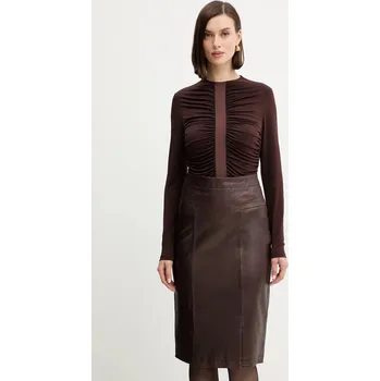 Dámská halenka Halenka Herve Leger Veronica RMJ1498061 hnědá 89X, vel. L