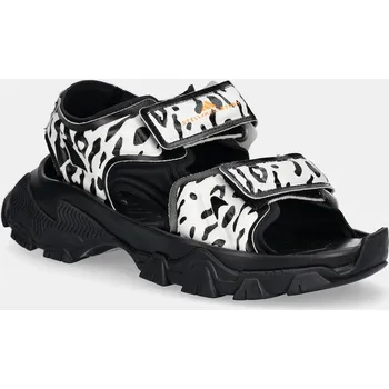 Dámské sandále Sandály adidas by Stella McCartney Hika Sandal Canvas AOP IF1797 černá 99X, EUR 39