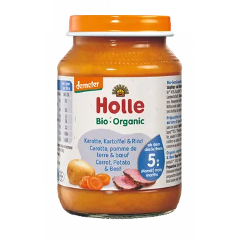 HOLLE Bio dětská přesnídávka Mrkev, brambor a hovězí maso 190 g