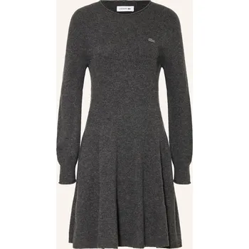 Dámské šaty Lacoste Dámské Pletené Šaty, šedá, 40