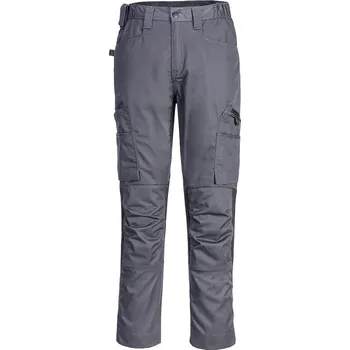 montérky PORTWEST WX2 ECO CD881 / Strečové pracovní kalhoty - metal grey UK 48/EU 64/66