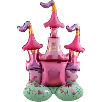 Balónek Folat Balónek fóliový stojací princeznovský hrad 65x90 cm