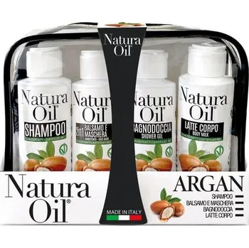 Kosmetická sada Natura Oil dárková tělová sada s certifikovaným arganovým olejem 4x100ml