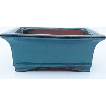 Květináč Miska 20 x 16,5 x 8 cm barva modrozelená