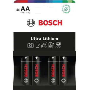 Článková baterie BOSCH Ultra Lithium FR6UL4B-00 Baterie AA, 4ks BOSCH