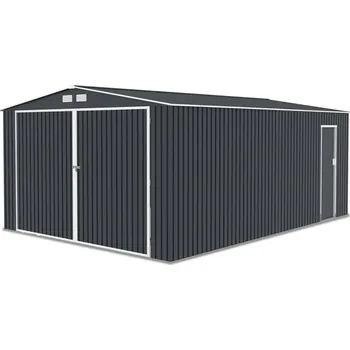 Přístřešek na auto Hardmaister Plechová garáž Kingston 380x540 Cold Grey