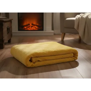 deka Deka z mikrovlákna SHELLS žlutá 150x200 cm