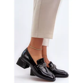 Dámské polobotky Dámské polobotky na podpatku MR38-960 Černá - D§A černá 37