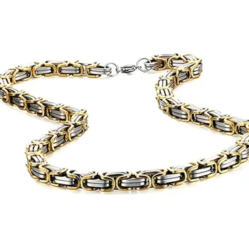 Náhrdelník IZMAEL Pánská Řetízka UQ 38756 Zlatá/Stříbrná/70cm KP38758