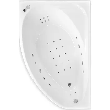 Vana ARTTEC DREAM FLAT 170 x 110 cm hydromasážní akrylátová vana LEVÁ Prodloužená záruka + stěrka na sklo zdarma