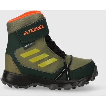 Dětská treková obuv Outdoorové boty adidas TERREX TERREX SNOW CF R.RD IF7496 zelená 78X, EUR 35.5