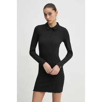 Dámské šaty Šaty Tommy Jeans DW0DW19475 černá 99X, vel. S