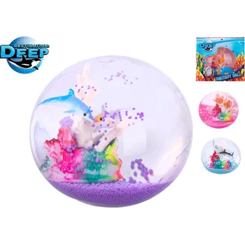 Hračka pro nejmenší Mikro Trading Míček strečový 9 cm s mořskými zvířátky Destination Deep