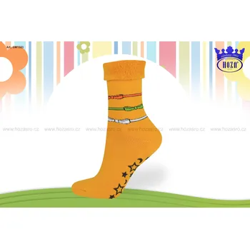 Dívčí oblečení Hoza Dětské froté ponožky - ABS - GW1503 Barva: oranžová, Velikost: 27-30
