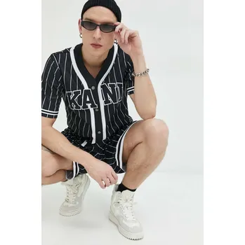 Pánská košile Košile Karl Kani černá barva 6033360 99X, vel. XXL