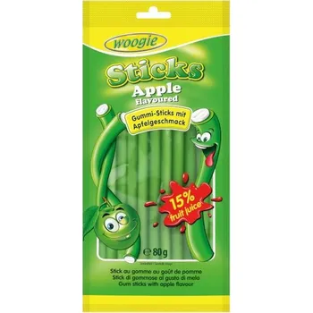 Bonbon Woogie pendreky s jablečnou příchutí a náplní 80g