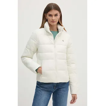 Bunda Calvin Klein Jeans dámská, béžová barva, zimní, J20J223580 01C, vel. L