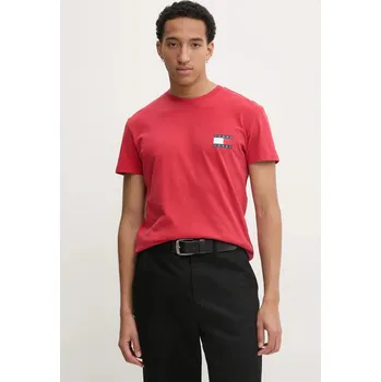Tričko Tommy Jeans DM0DM20346 červená 33X, vel. XXL
