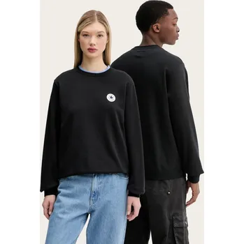 Pánská mikina Mikina Converse černá barva, s aplikací, 10027001-A01 10027001.A01 99X, vel. M