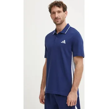 Bavlněné polo tričko adidas Essentials JE6382 námořnická modř 59X, vel. S