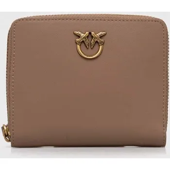 Peněženka Kožená peněženka Pinko 100249.A0F1 hnědá 88A, vel. ONE SIZE