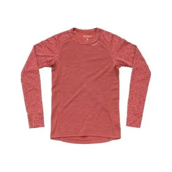 Dámské termoprádlo Devold DUO ACTIVE dámské triko dlouhý rukáv Marsala