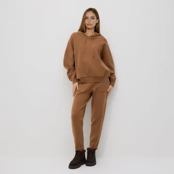 Dámské kalhoty Reserved - Žerzejové kalhoty z viskózové směsi - béžová - 093GH-80X - 093GH-80X-M