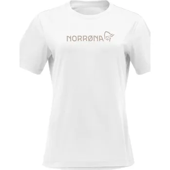 Dámské tričko Dámské triko Norrona /29 Cotton Norrøna Viking T-shirt Velikost: L / Barva: bílá