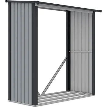 Dřevník Hardmaister Zahradní dřevník DENVER 182x89x190 cm, light grey