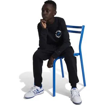 Chlapecké kalhoty Dětské tepláky adidas Originals FLEECE CARGO P černá barva, hladké, IW3502 99X, vel. 152