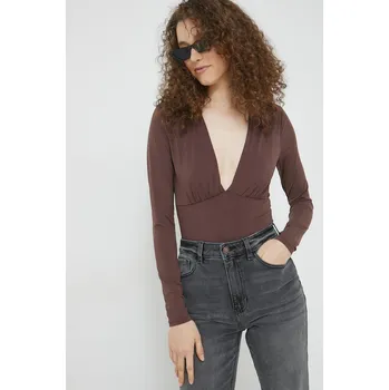 Body Body Abercrombie & Fitch hnědá barva KI139.2579.410 84X, vel. M