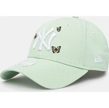Kšiltovka Bavlněná baseballová čepice New Era zelená barva, s aplikací, 60595343 07A, vel. ONE SIZE