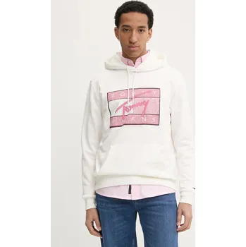 Dámská mikina Bavlněná mikina Tommy Jeans DM0DM21100 béžová 01X, vel. M