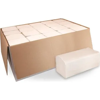 Papírový ručník ZZ Ručníky bílé 1-vrstvé 100% celulóza 4000ks (20x200ks)