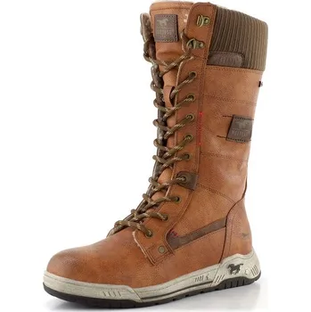 Dámské kozačky Mustang šněrovací kozačky cognac 15M0092006 - 39 | P698837