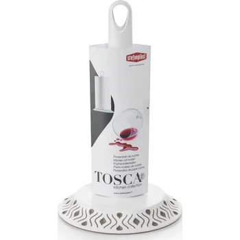 Utěrka STEFANPLAST Držák na kuchyňské utěrky Tosca, bílý/světle šedý STEFANPLAST